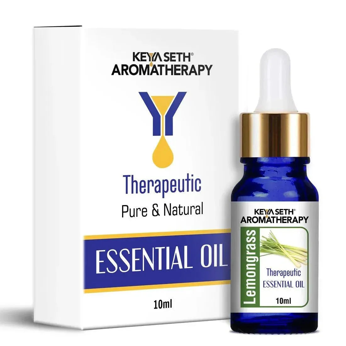 Lemongrass Essential Oil, Therapeutic, Pure & Natural, Stimulates & Energies Body and Mind, Insecticide 10ml 10ml