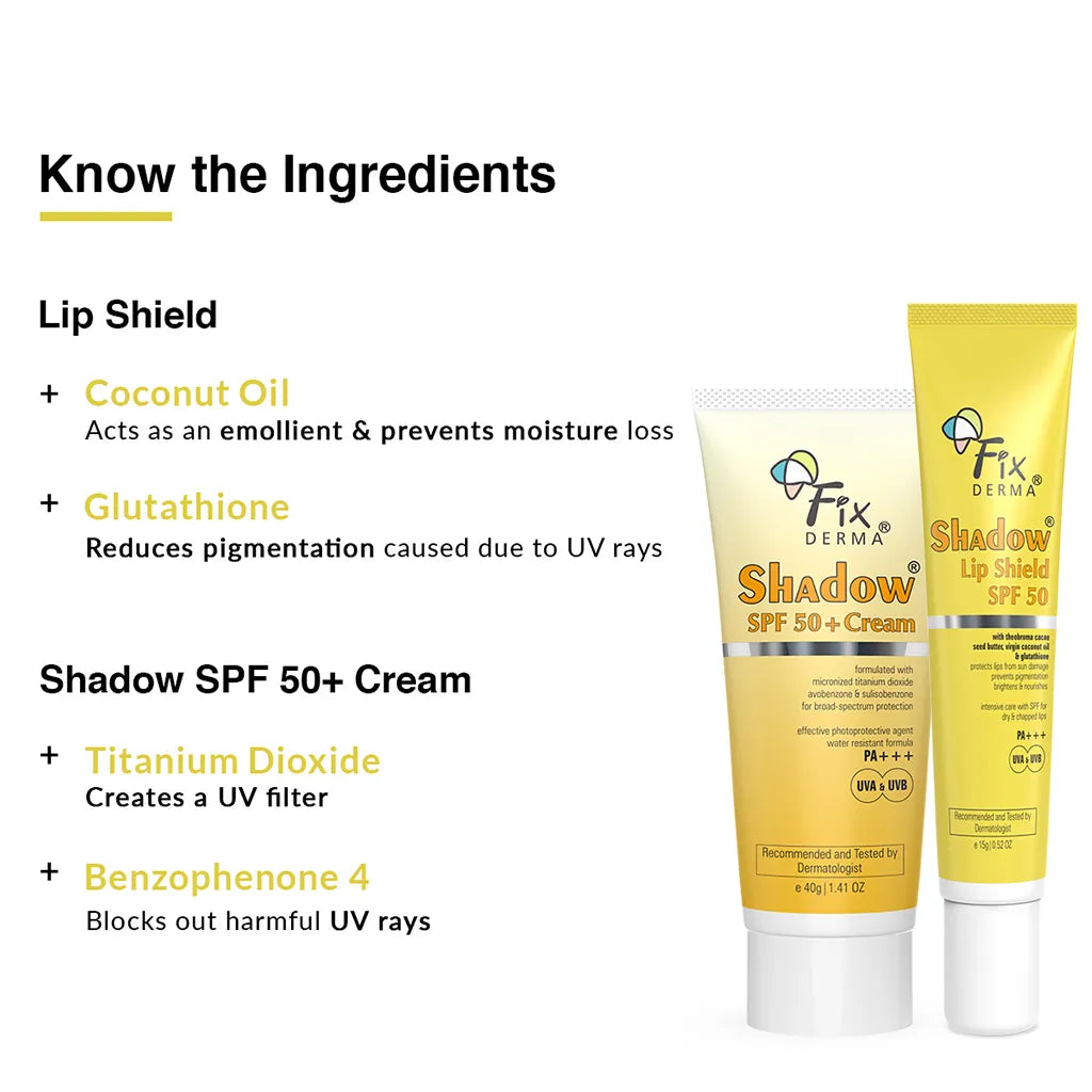 Shadow Lip Shield SPF 50 + Shadow SPF 50 Cream
