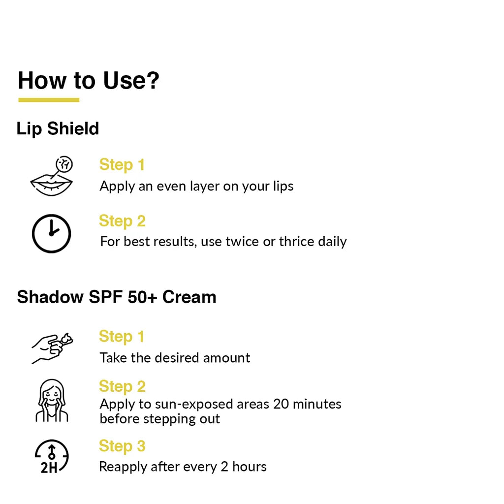 Shadow Lip Shield SPF 50 + Shadow SPF 50 Cream