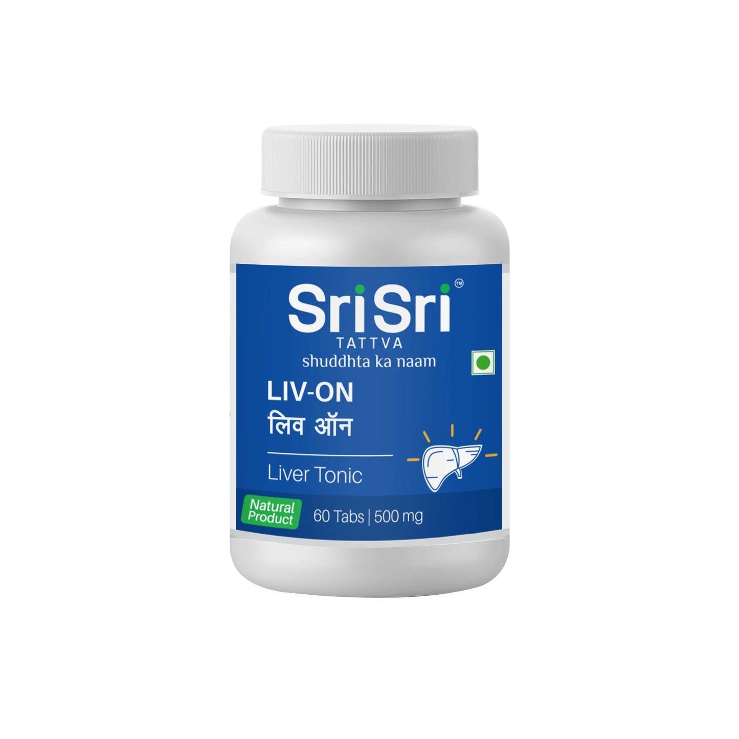 Liv-On - Liver Tonic | Rejuvenates the Liver | Improves Appetite | Ayurvedic Natural Product | 60 Tabs, 500 mg 500mg