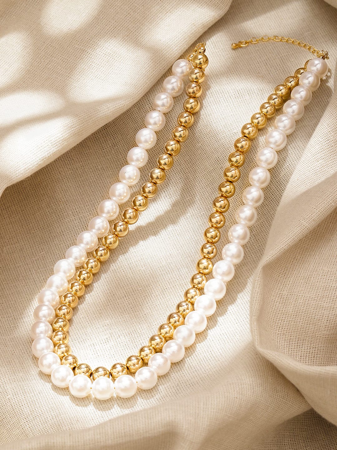Luxe Pearl Beads Necklace フリーサイズ