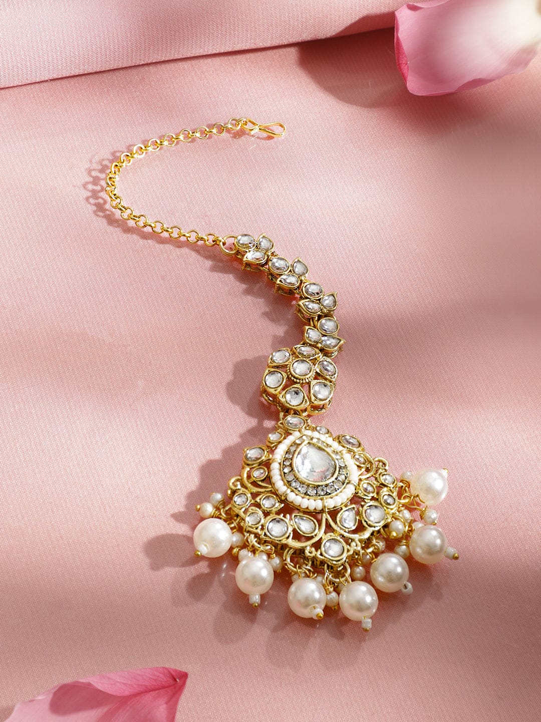 Luxe Tradition Kundan Necklace Set フリーサイズ