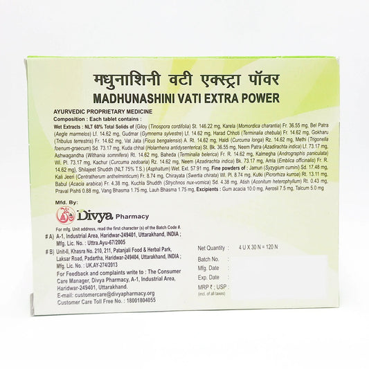 Divya Madhunashini Vati Extra Power (94 Gram)