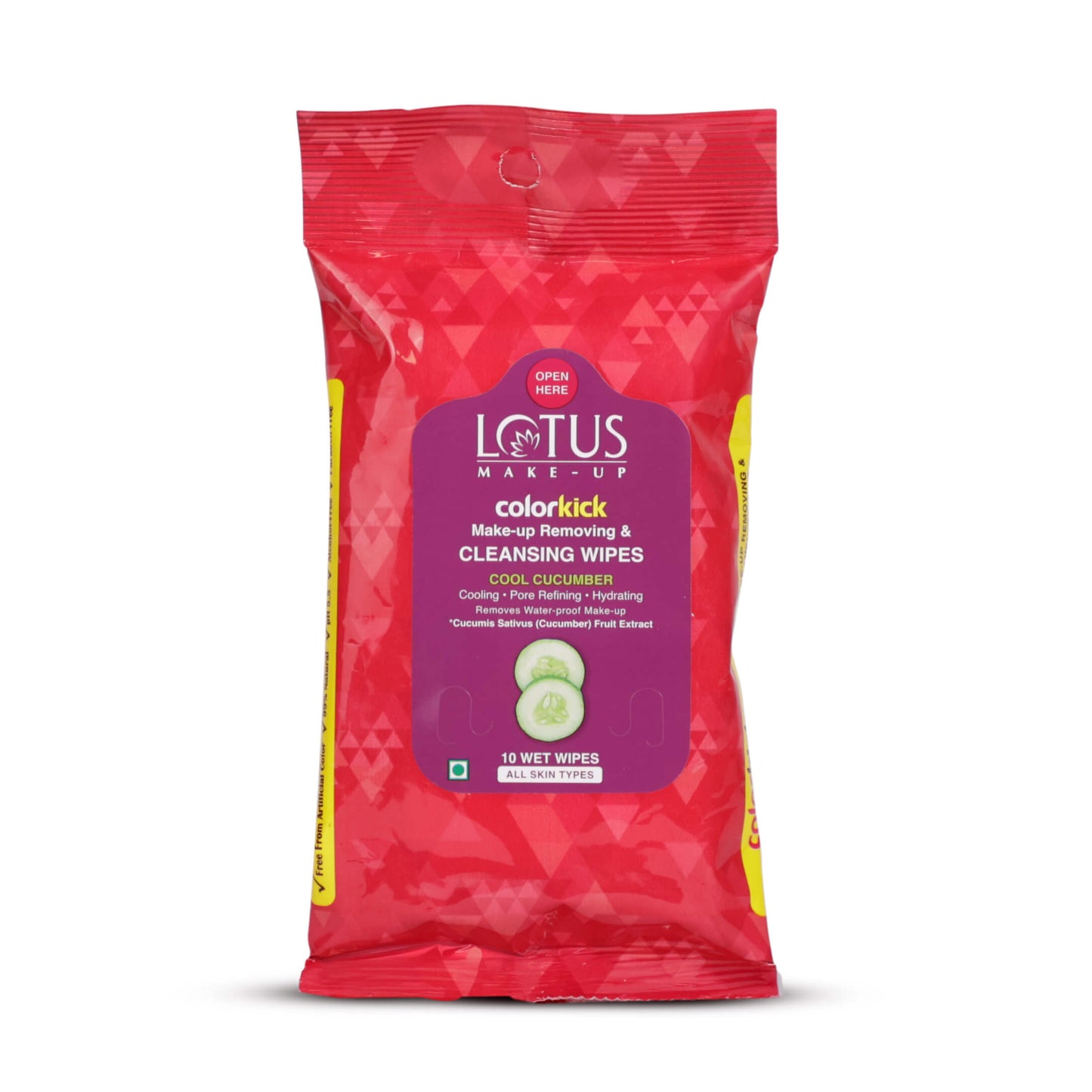Colorkick Makeup Removing & Cleansing Wipes Pack of 4*10N