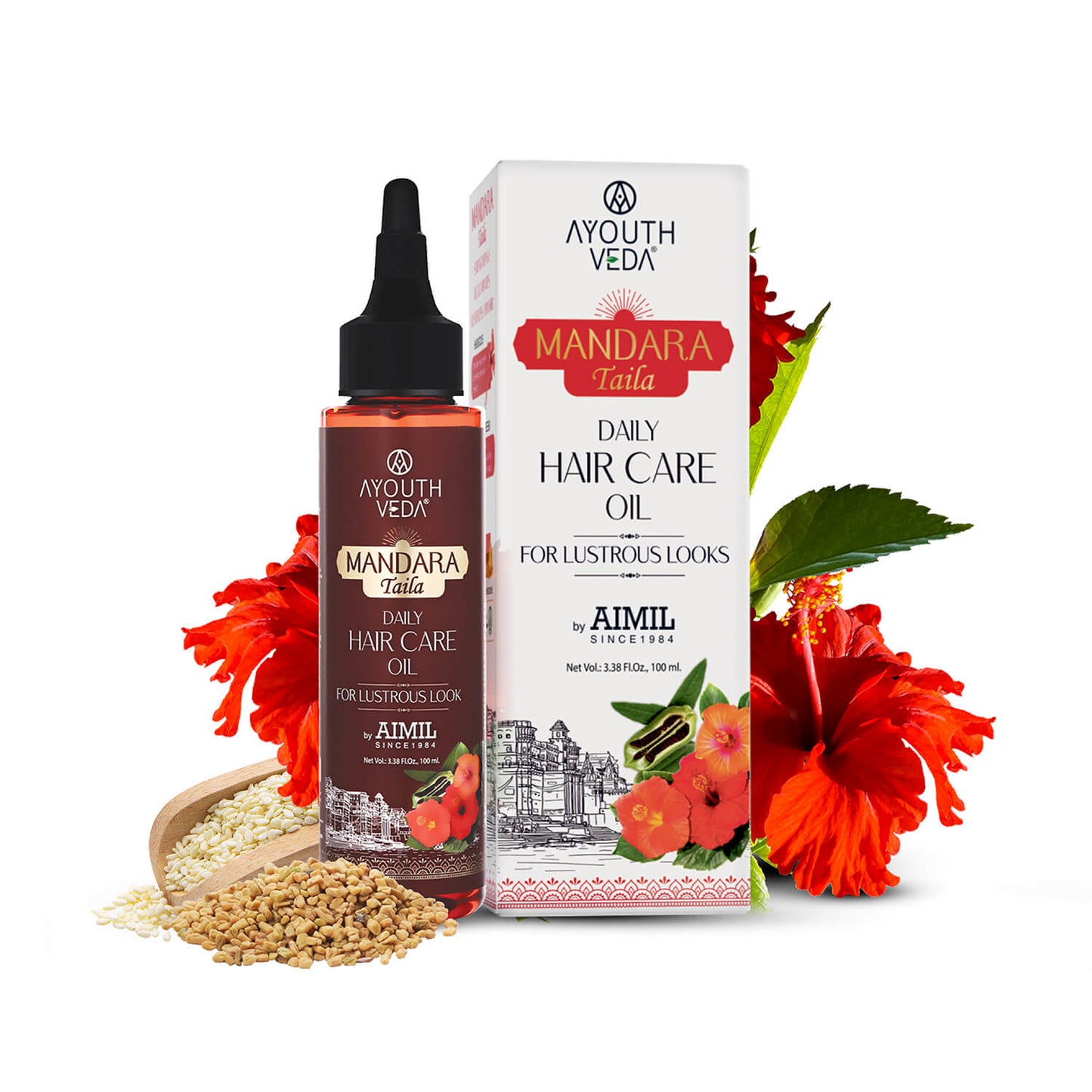 Mandara Taila Daily Hair Care Oil For Lustrous Look 100ml 100ml