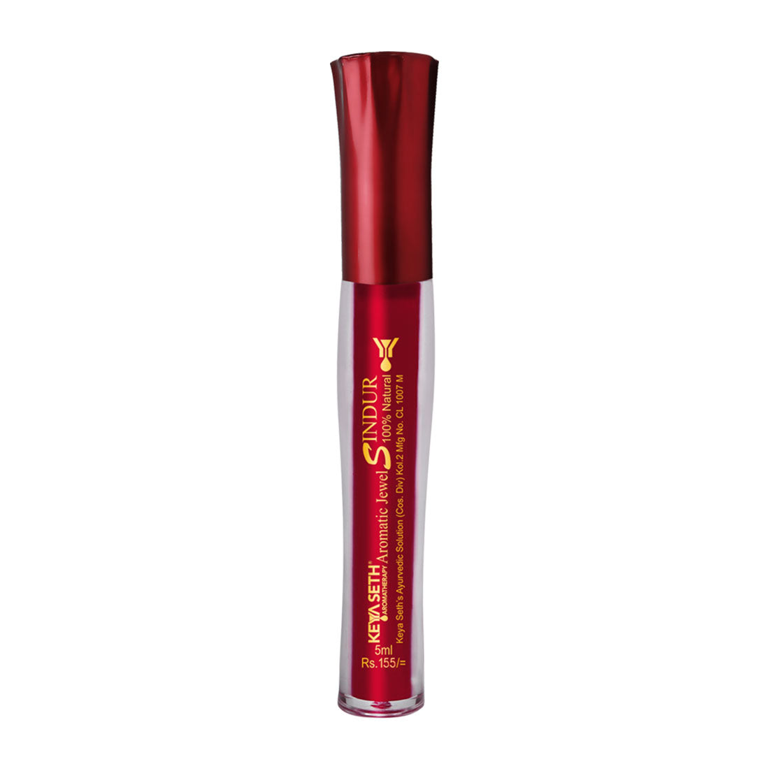Aromatic 100% Natural Liquid Sindoor (Maroon) - Long lasting & Waterproof with Floral Pigment 5ml