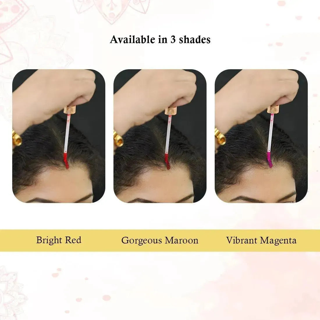 Aromatic 100% Natural Liquid Sindoor (Maroon) - Long lasting & Waterproof with Floral Pigment 5ml