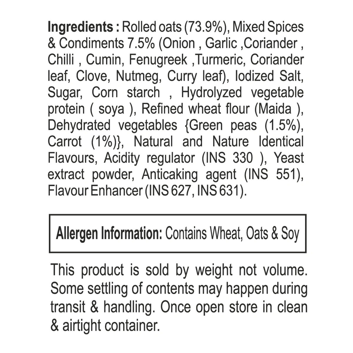 Patanjali Masala Oats (200 g)