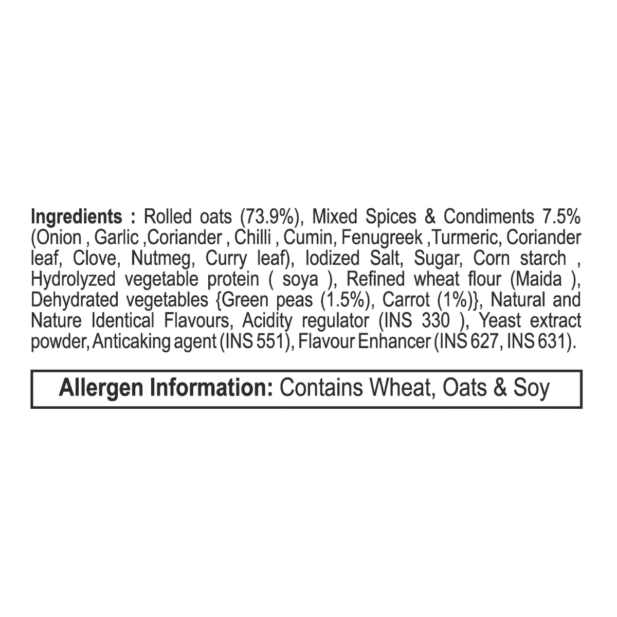 Patanjali Masala Oats (200 g) 40g