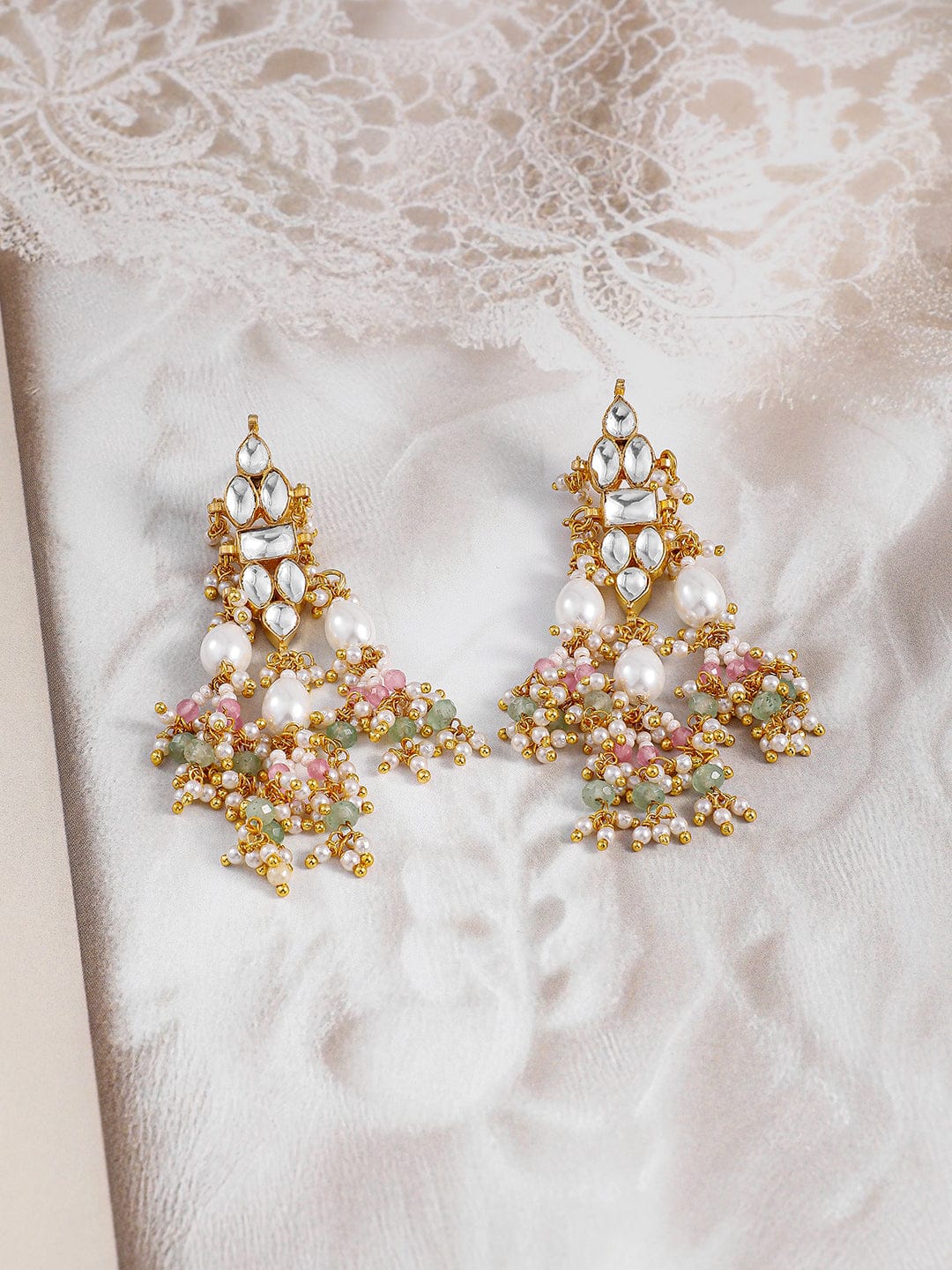 Masterpiece in Gold & Kundan Necklace Set フリーサイズ
