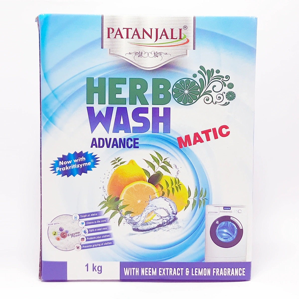 Patanjali Herbo Wash Advance Matic Detergent Powder 1000g