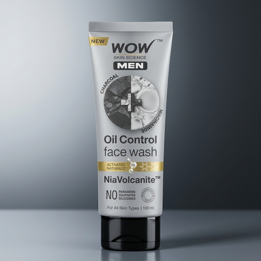 【WOW Skin Science】 Men Charcoal Niacinamide Face Wash 100ml
