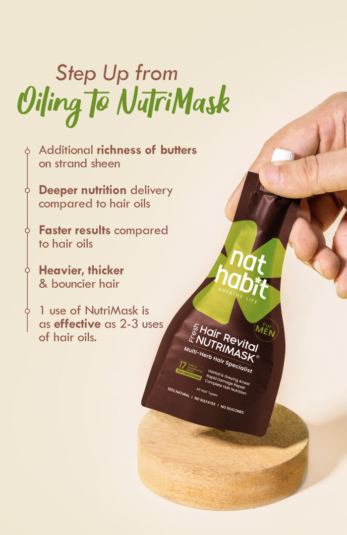 Fresh Men's Hair Revital NutriMask 40g × 3