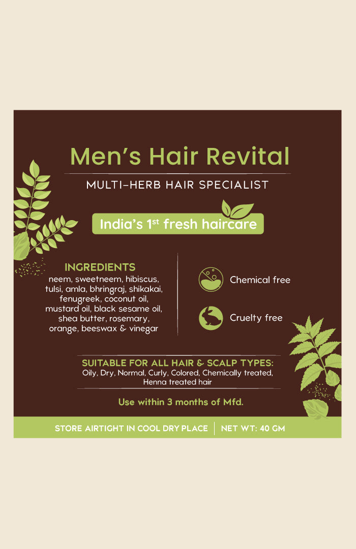 Fresh Men's Hair Revital NutriMask 40g × 2