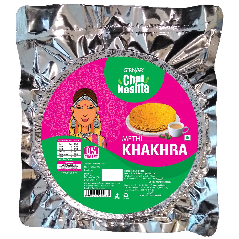 Chai Nashta - Methi Khakhra 200g