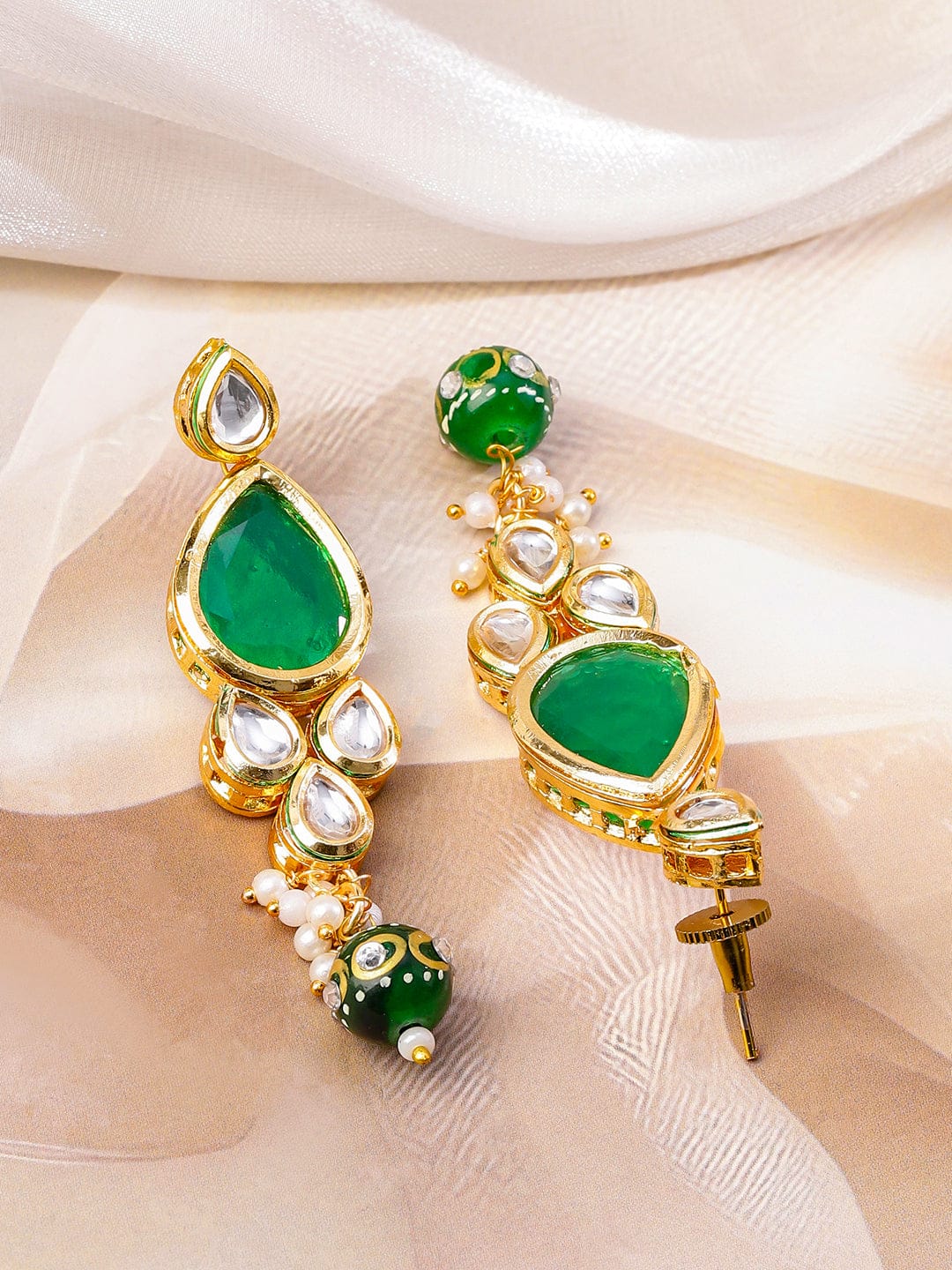 Modern Royal Green Necklace Set フリーサイズ