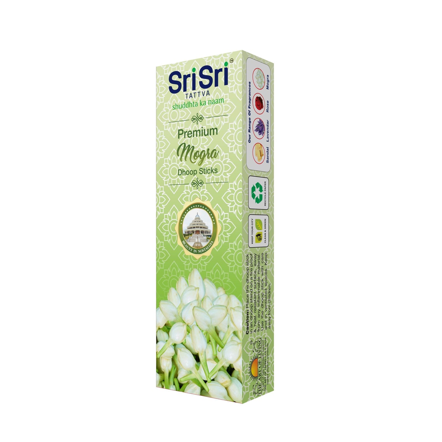 Premium Mogra Dhoop Sticks For Pooja | Dhoop Batti / Sticks | Fragrances – Natural Mogra | Bamboo-less | Free Stand | 50 g 50g