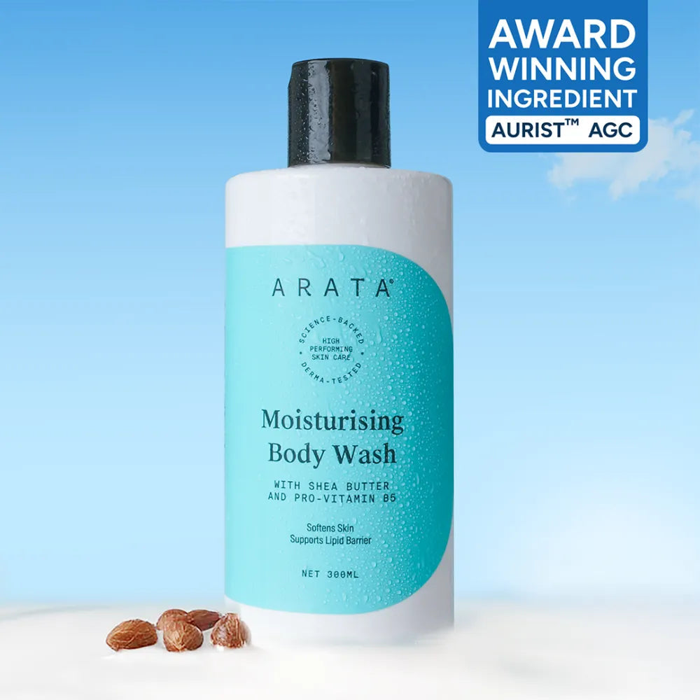 【Arata】 Moisturising Body Wash for Dry and Dehydrated Skin with Shea Butter｜モイスチャライジング ボディウォッシュ シアバター配合｜300ml