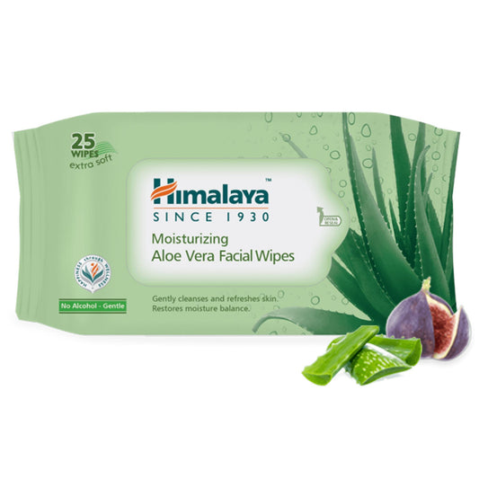 【Himalaya】 Moisturizing Aloe Vera Facial Wipes｜モイスチャライジングアロエベラフアシャルウイペス