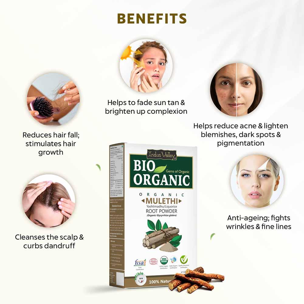 Bio Organic Mulethi Powder - 100gm 100g