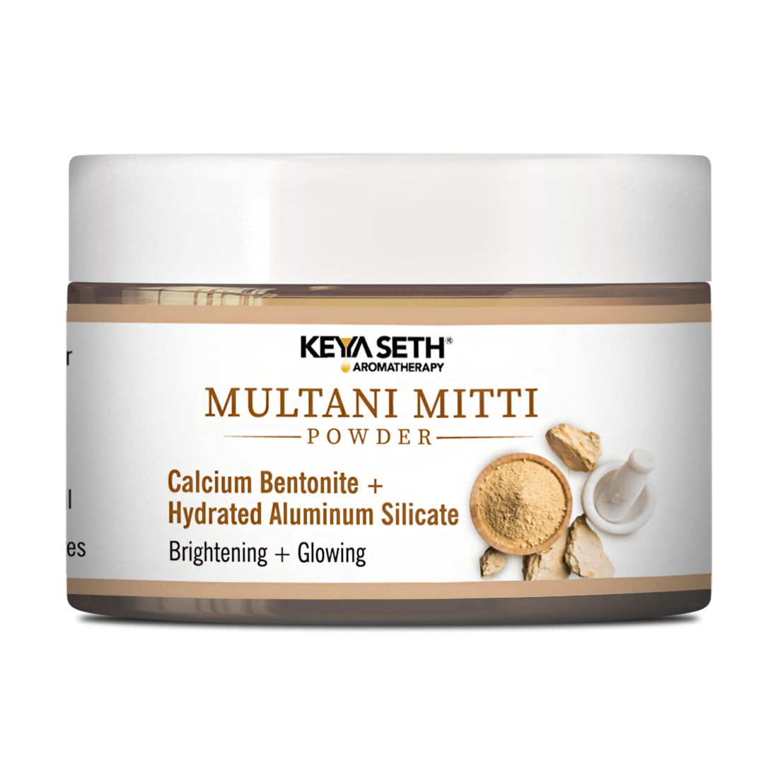 Multani Mitti Powder Face Pack for Women & Men Brightening + Glowing Skin 100g