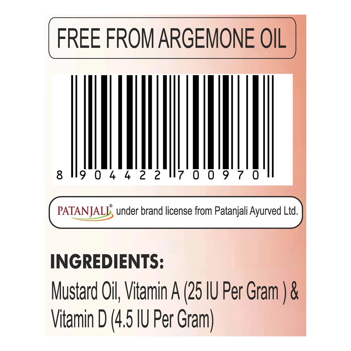 Patanjali Kachi Ghani Mustard Oil (P)