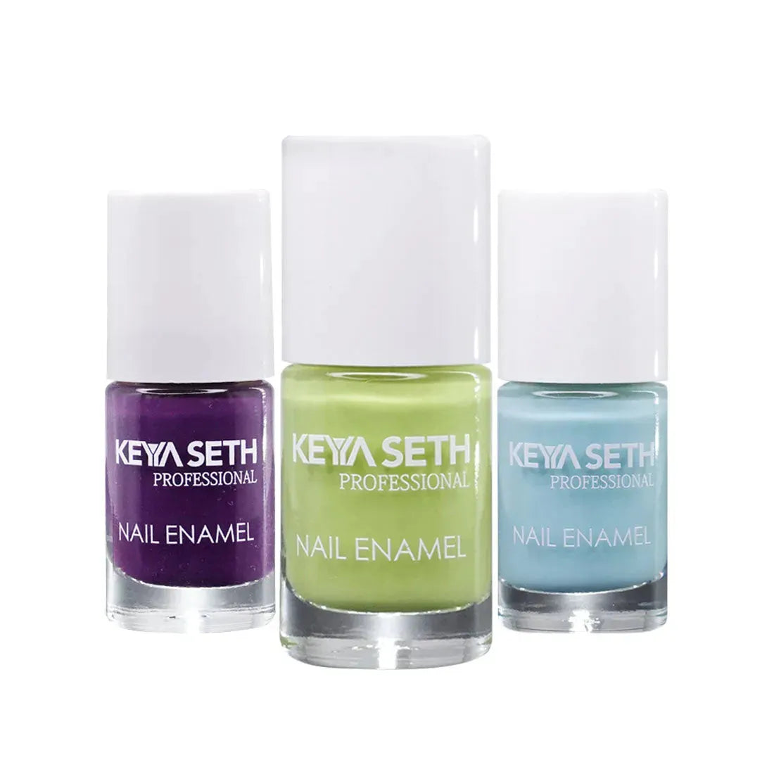 Aquatica + Mint Green + Grape Love Long Wear Nail Enamel Enriched with Vitamin E & Argan Oil 18g