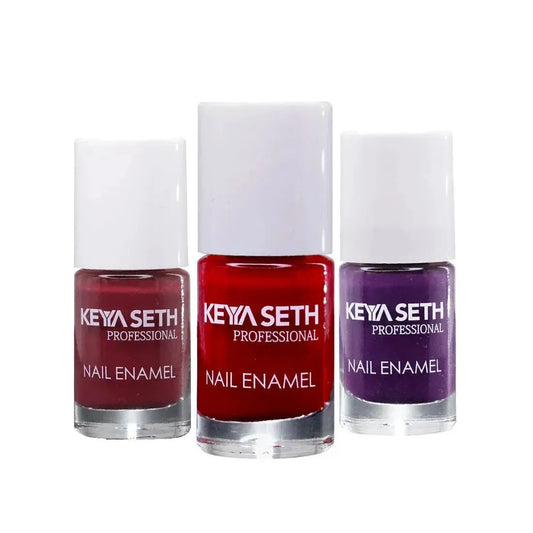 Crimson + Wine N Dine + Grape Love Long Wear Nail Enamel Enriched with Vitamin E & Argan oil 18g