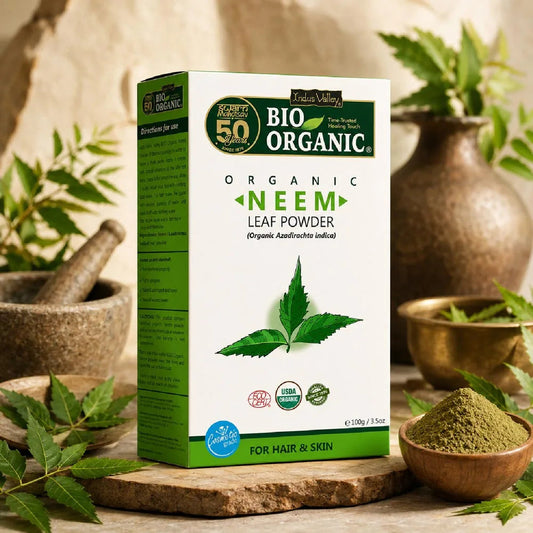 【Indus Valley】 Bio Organic Neem Leaf Powder｜ビオ オーガニック ニーム リーフパウダー｜100g