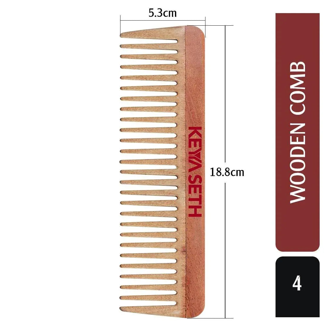 Neem Wooden Comb Wide Tooth for Hair Growth for Men & Women All Purpose Large Size Perfect Hair Setter. Set