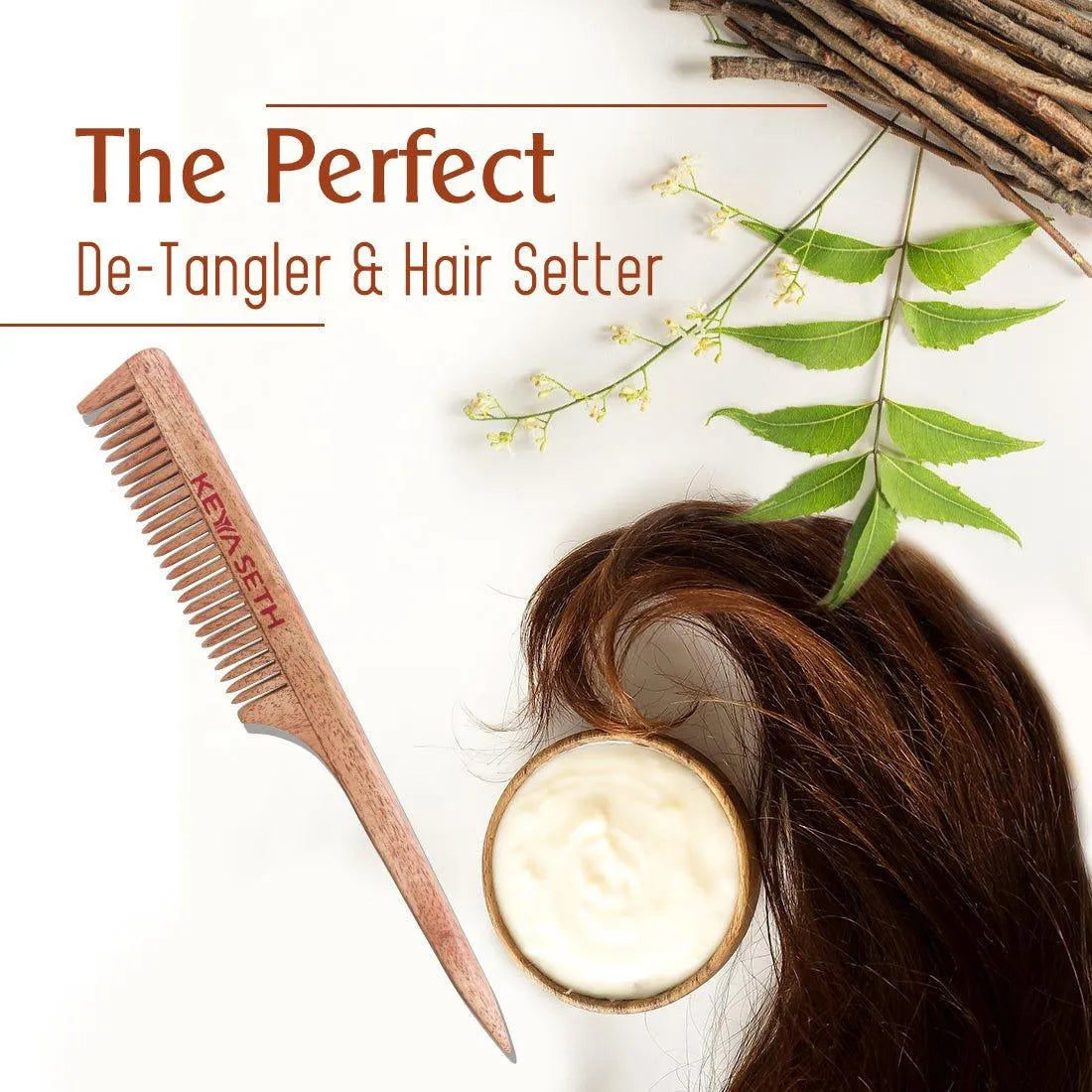 Neem wooden Tail Comb 50g
