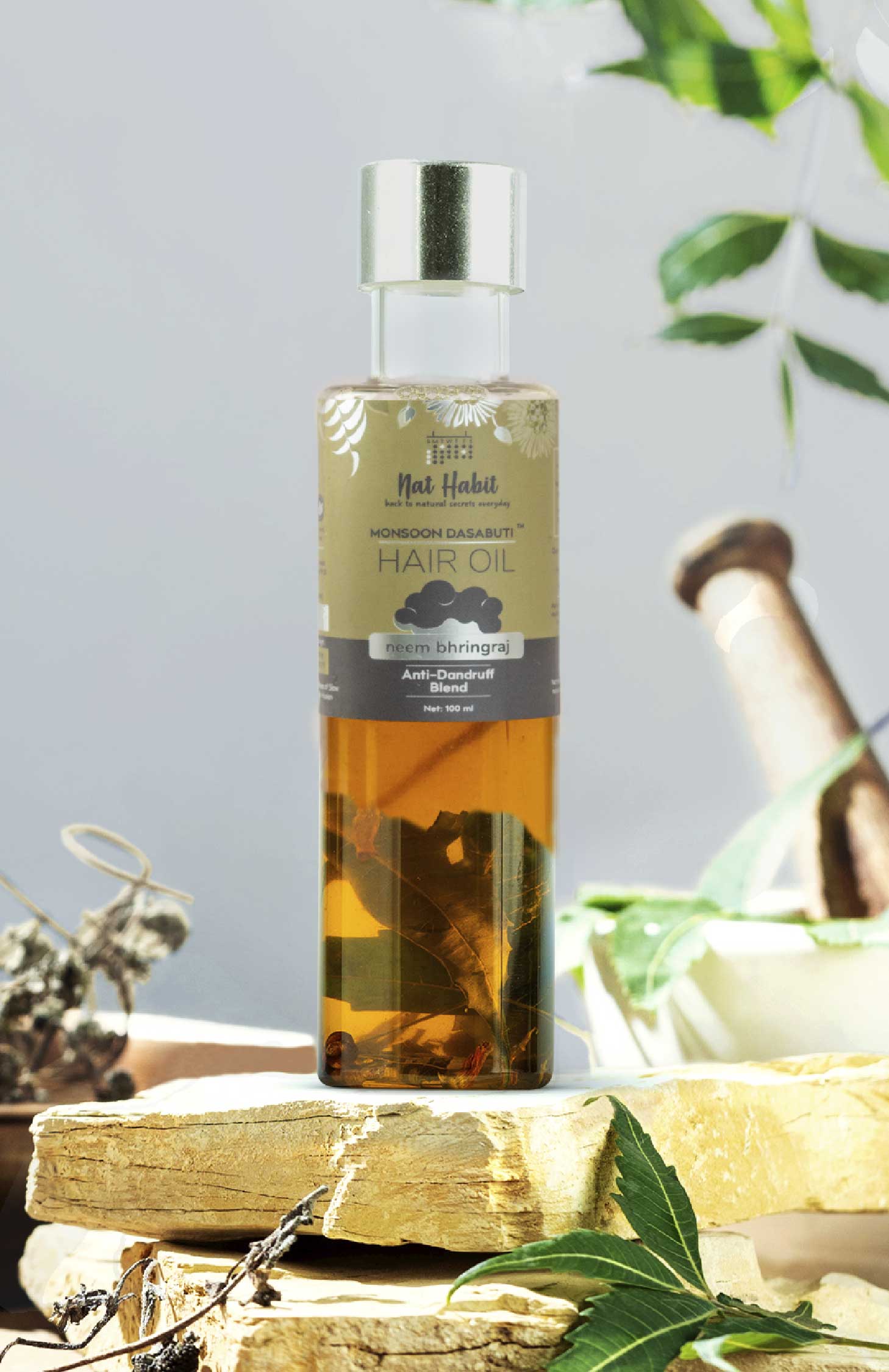 Neem Bhringraj Monsoon Hair Oil 100ml