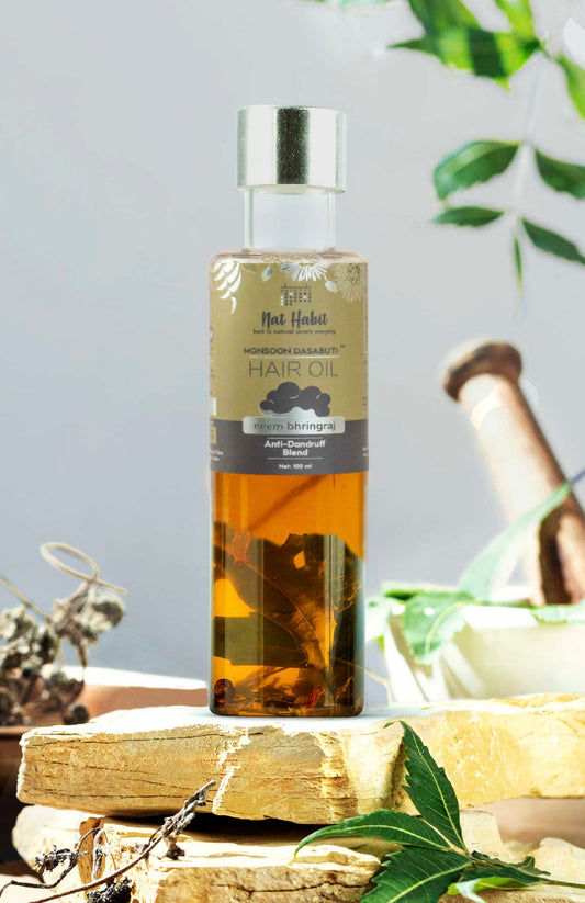 Neem Bhringraj Monsoon Hair Oil 100ml