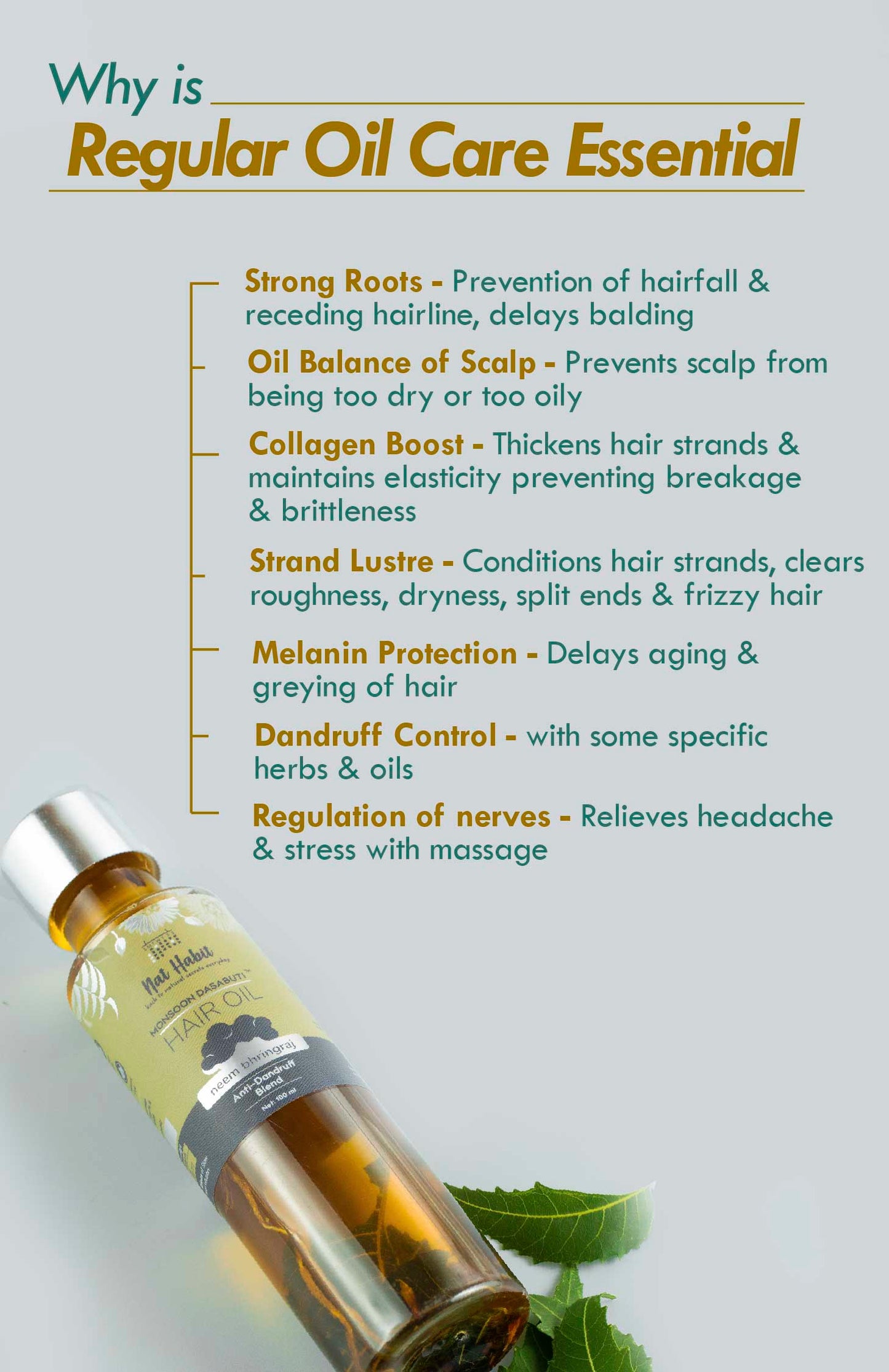Neem Bhringraj Monsoon Hair Oil 100ml