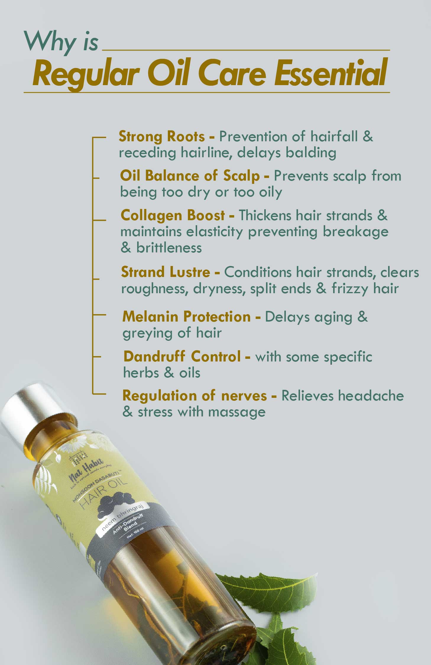 Neem Bhringraj Monsoon Hair Oil 100ml