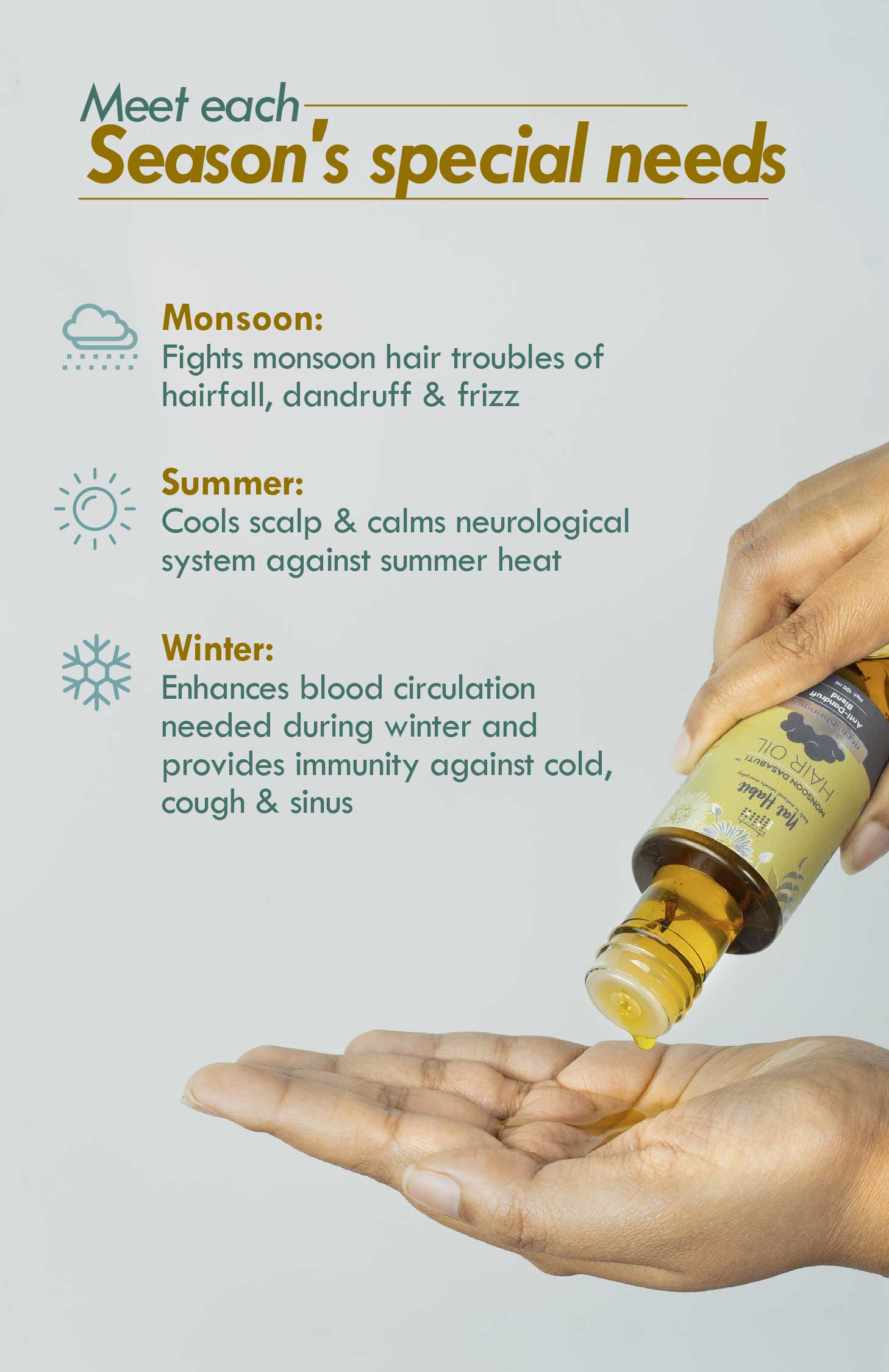 Neem Bhringraj Monsoon Hair Oil 100ml