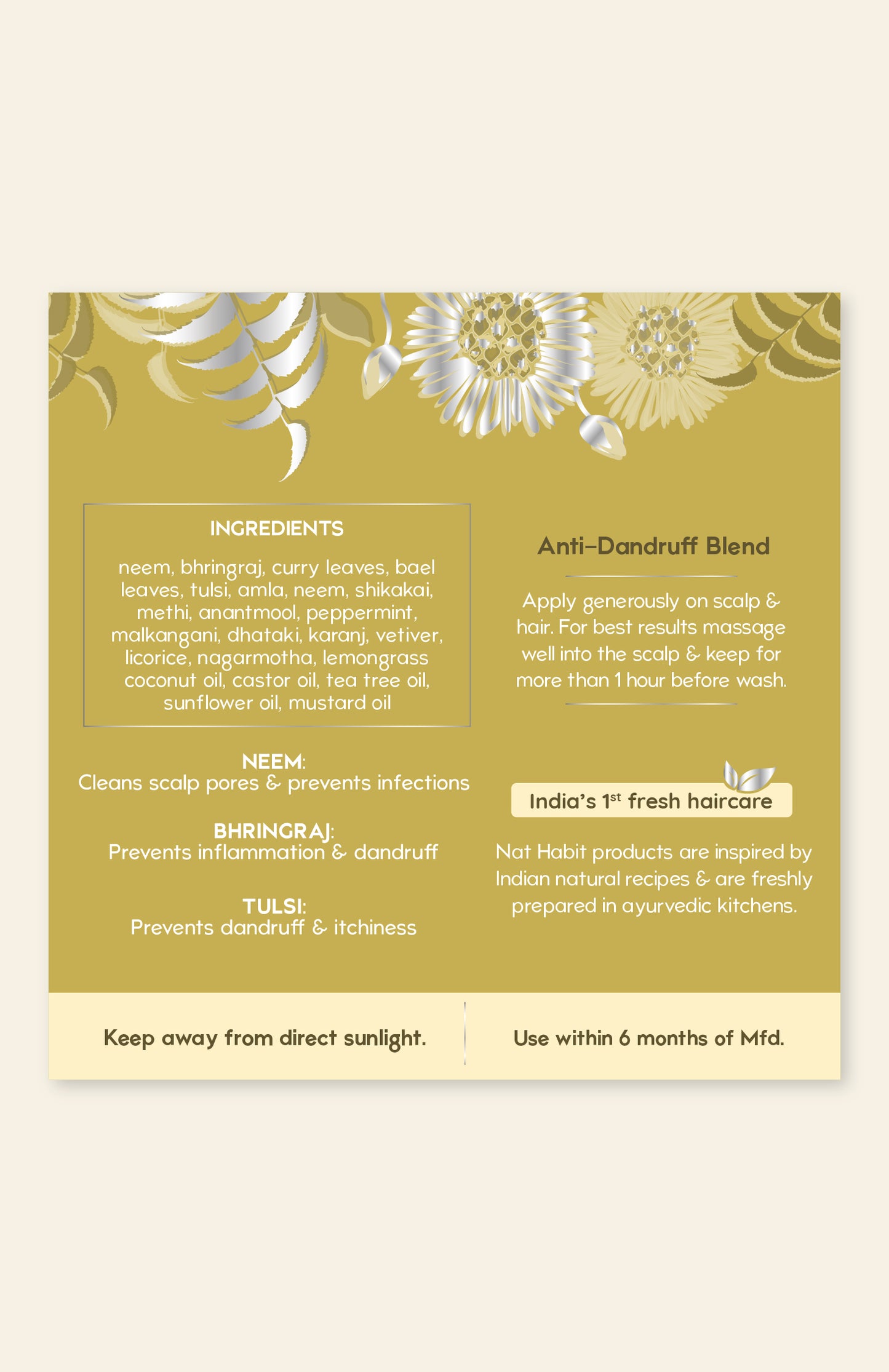 Anti-Dandruff DASABUTI Summer Hair Oil 100ml