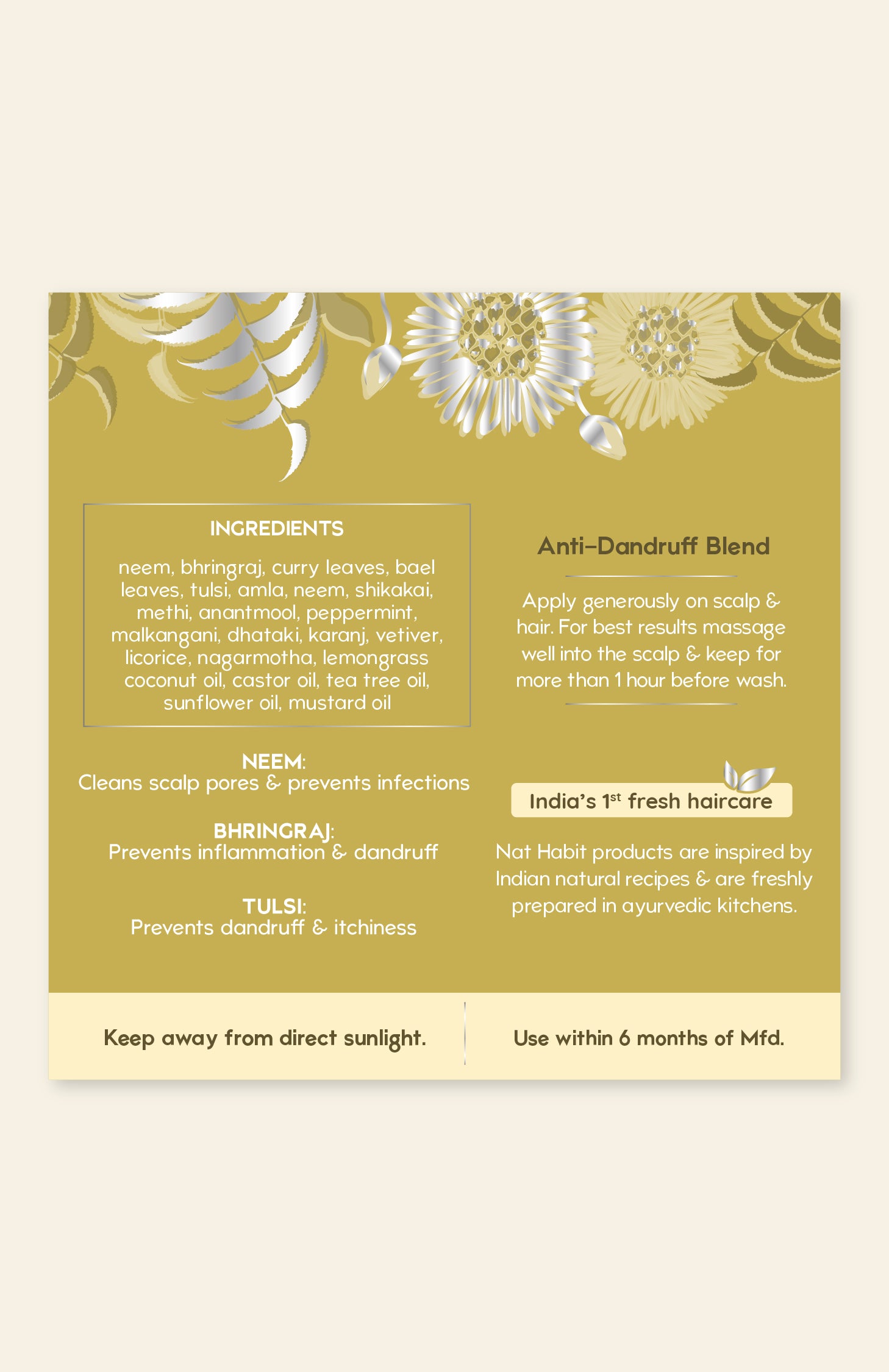 Anti-Dandruff DASABUTI Summer Hair Oil 100ml