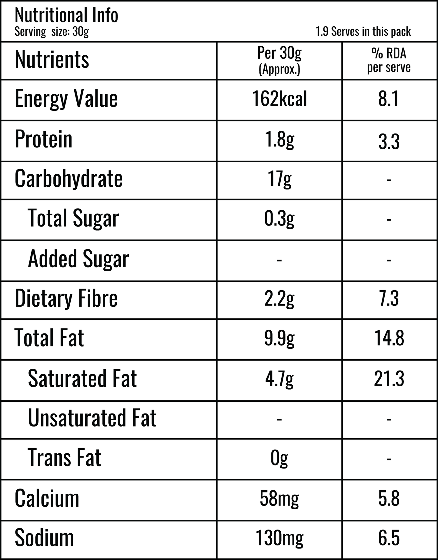 Desi Masala Ragi Chips 170g