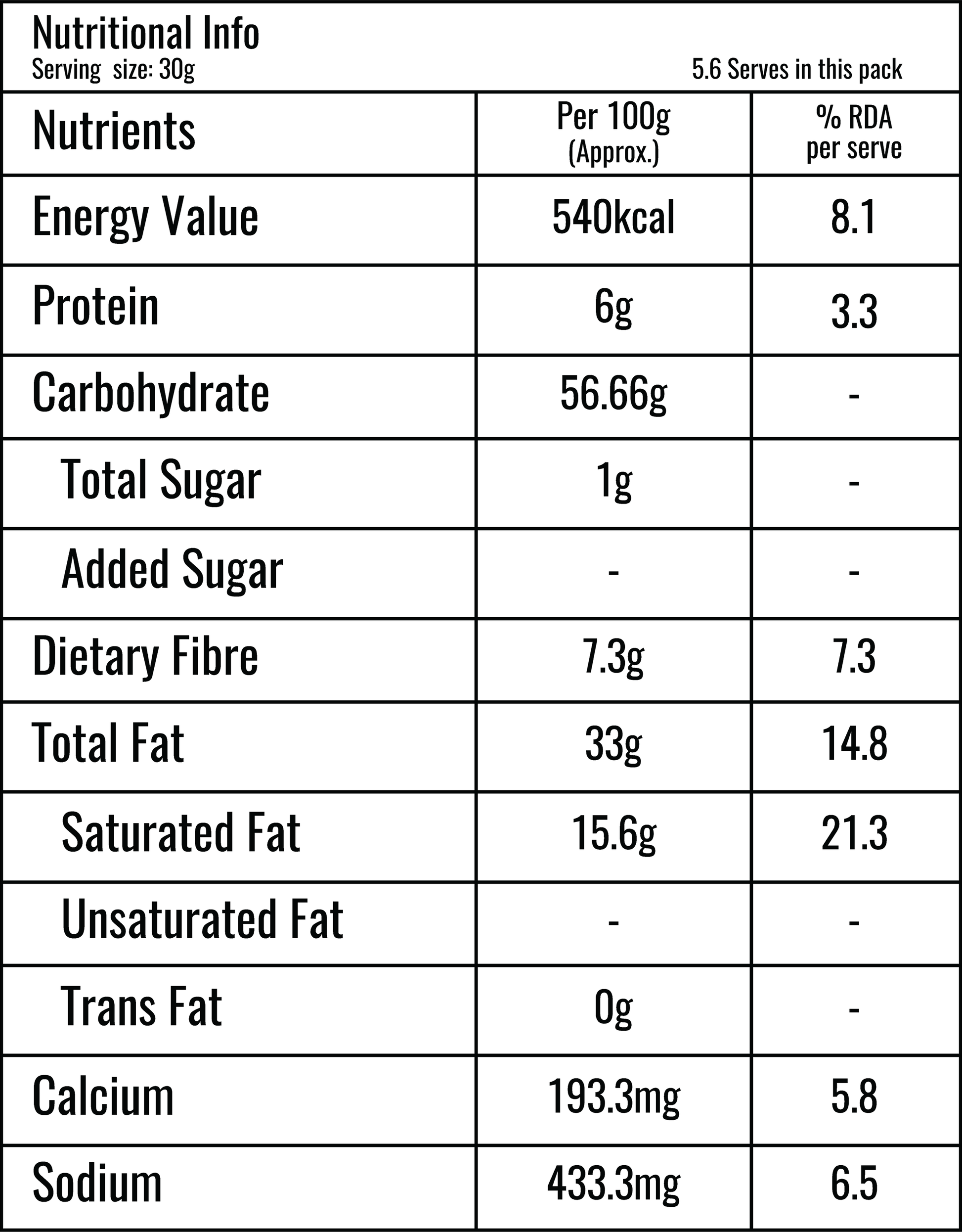 Desi Masala Ragi Chips 57g