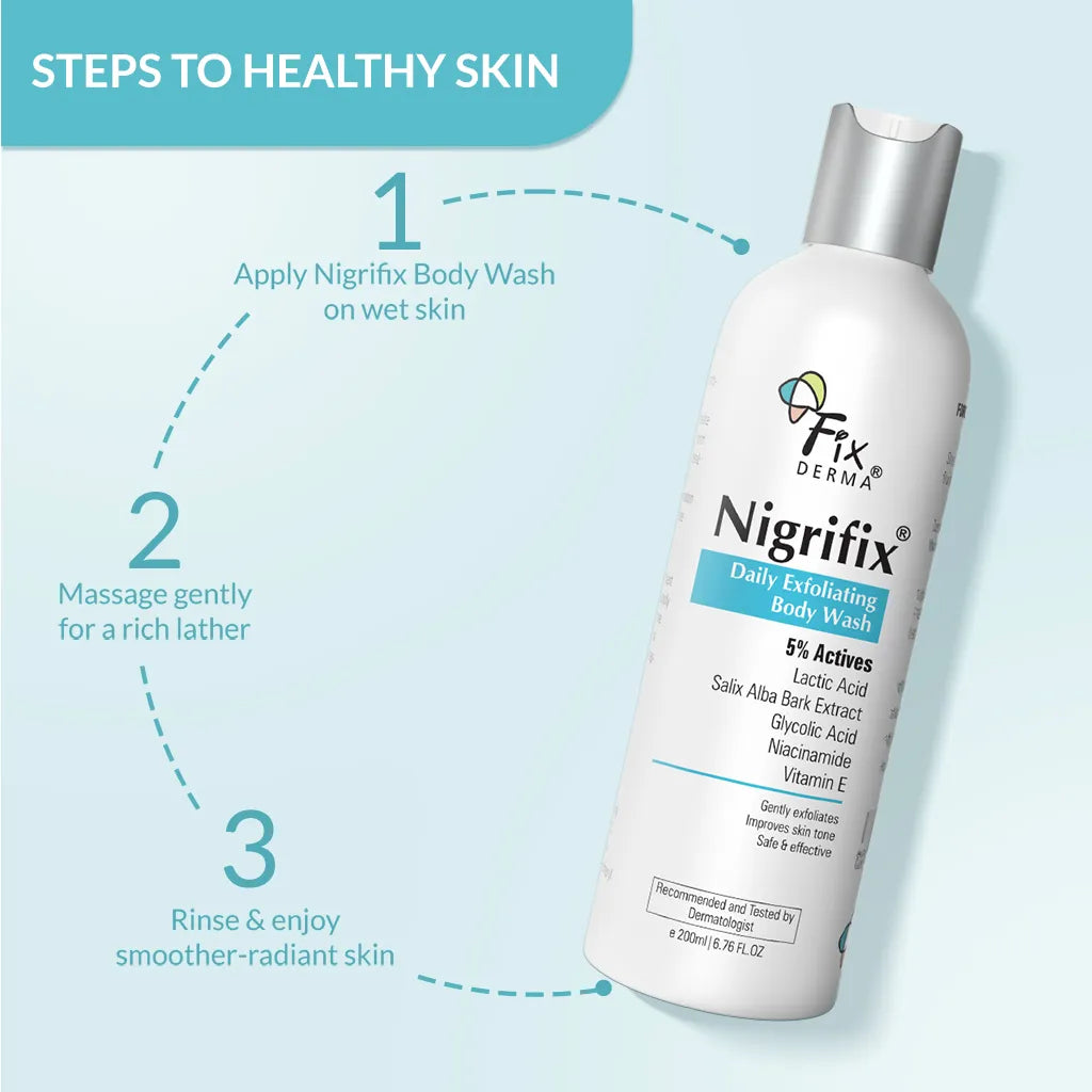 Nigrifix Daily Exfoliating Body Wash Pack of 2