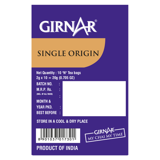 Single Origin Black Tea Bags - Nilgiri 10 Tea Bags