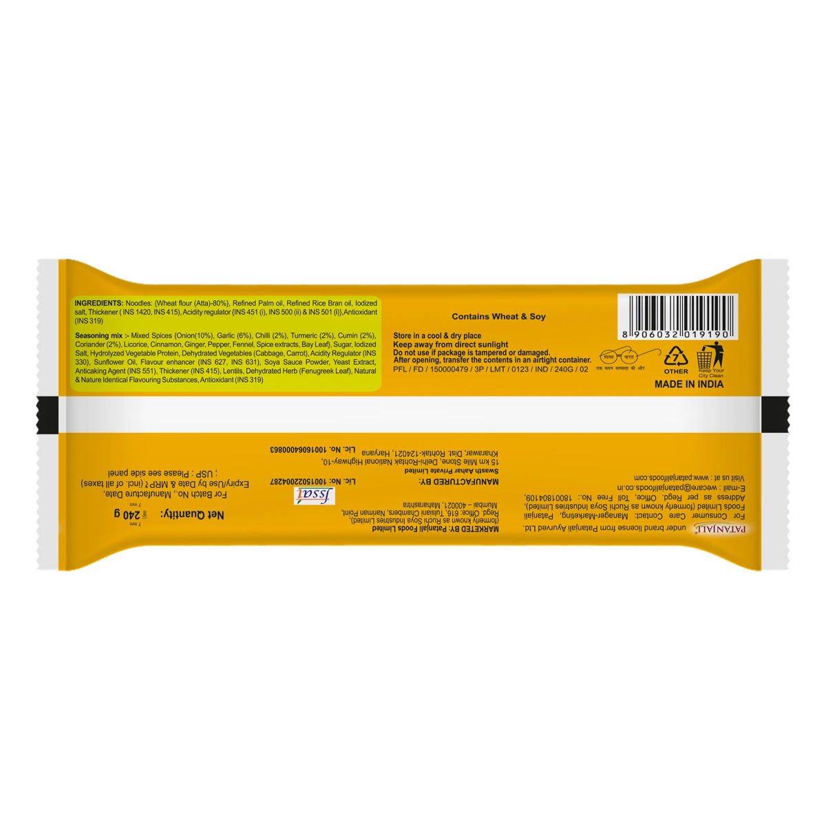 Patanjali Atta Noodles Classic - Family Pack (240 g)
