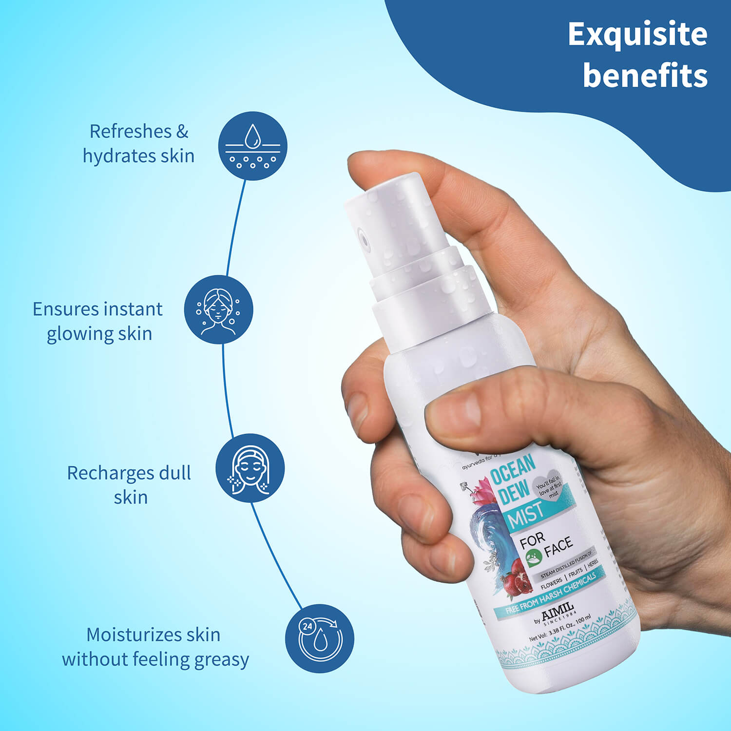 Ocean Dew Mist to keep your skin hydrated all day 100ml 100ml