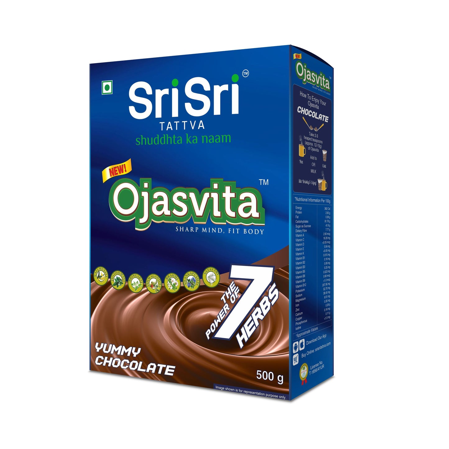 Chocolate Ojasvita - Sharp Mind & Fit Body, 500 g 500g
