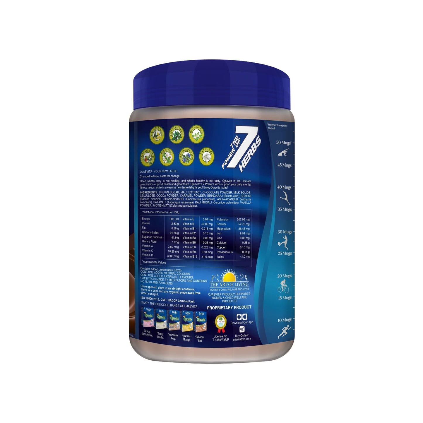 Chocolate Ojasvita - Sharp Mind & Fit Body, 1 kg Pet Jar 1kg