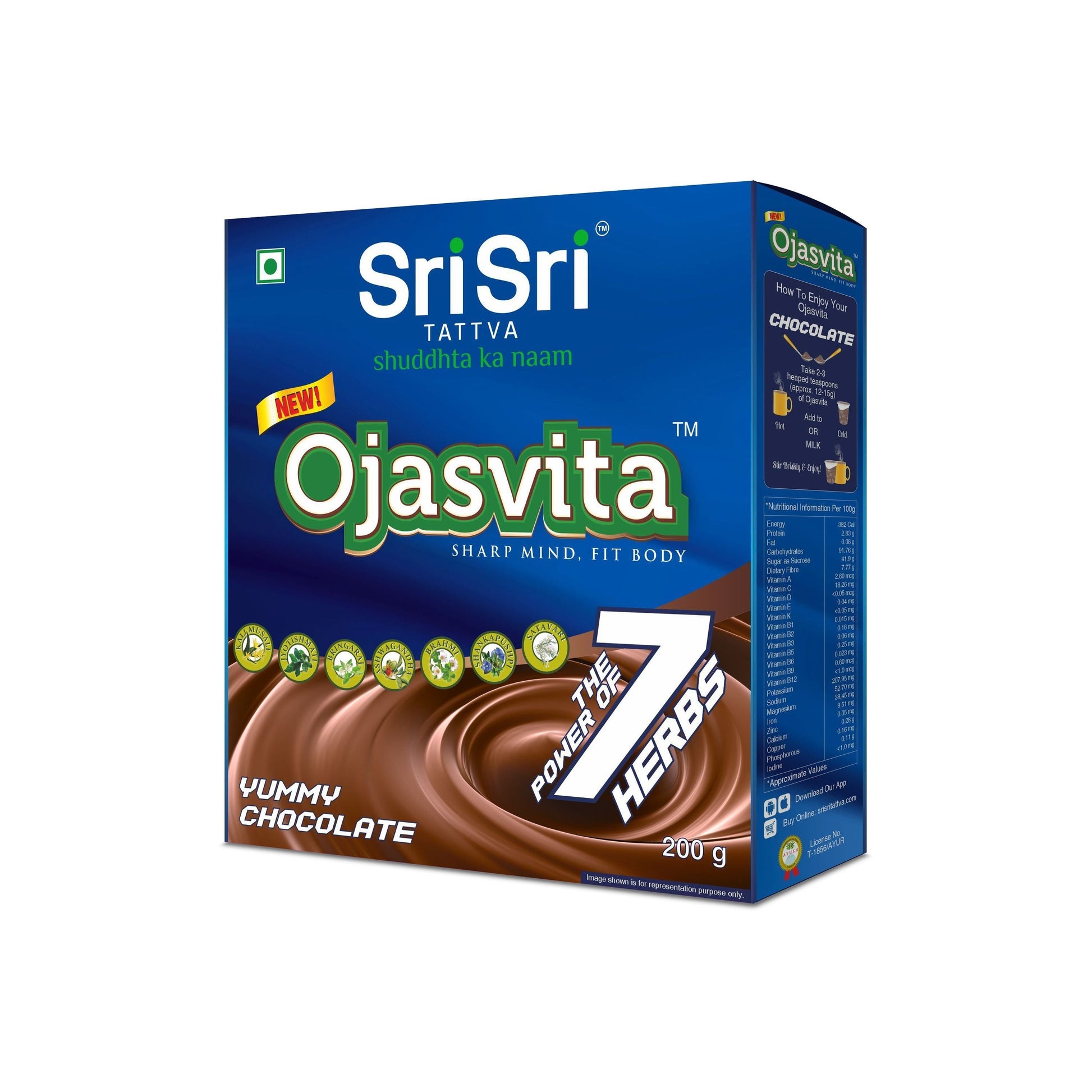 Chocolate Ojasvita - Sharp Mind & Fit Body, 200 g 200g