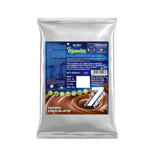 【Sri Sri Tattva】 Chocolate Ojasvita Sharp Mind & Fit Body Refill Pack｜ チョコレート オージャスヴィタ シャープマインド＆フィットボディ 詰め替えパック｜ 1kg