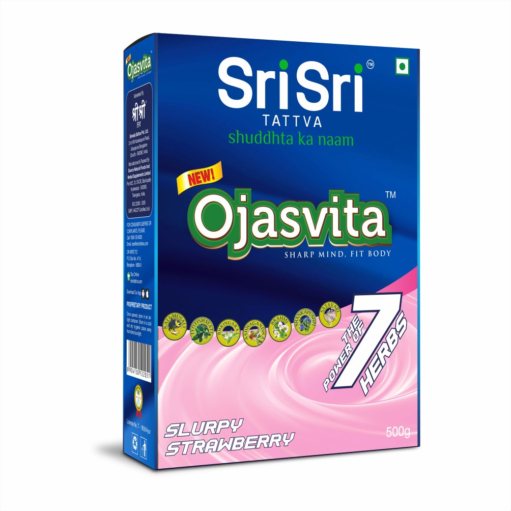 【Sri Sri Tattva】 Strawberry Ojasvita Sharp Mind & Fit Body｜ ストロベリー オージャスヴィタ シャープマインド＆フィットボディ｜ 500g
