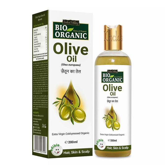 【Indus Valley】 Bio Organic Extra Virgin Olive Massage Oil｜ビオ オーガニック エクストラバージン オリーブ マッサージオイル｜200ml